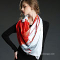 Fashion and Artistical Printed Large Square Silk Scarf